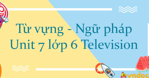 Từ vựng - Ngữ pháp Unit 7 lớp 6 Television