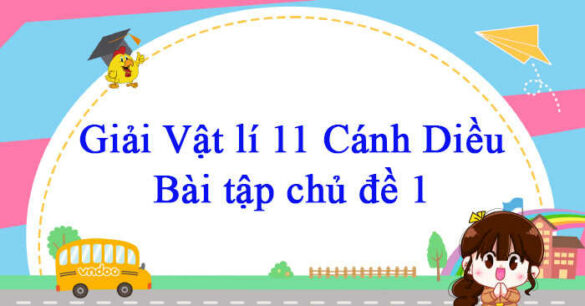 Vật lí 11 Cánh Diều Bài tập chủ đề 1 trang 32, 33, 34