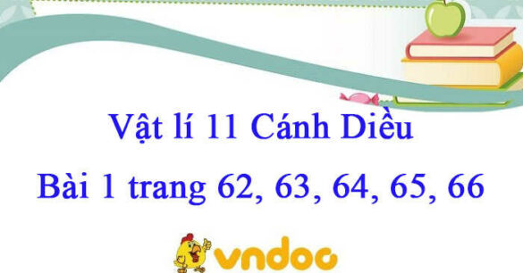 Vật lí 11 Cánh Diều Bài 1 trang 62, 63, 64, 65, 66