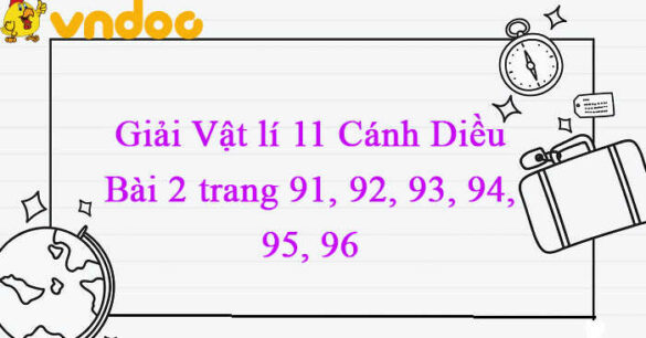 Vật lí 11 Cánh Diều Bài 2 trang 91, 92, 93, 94, 95, 96