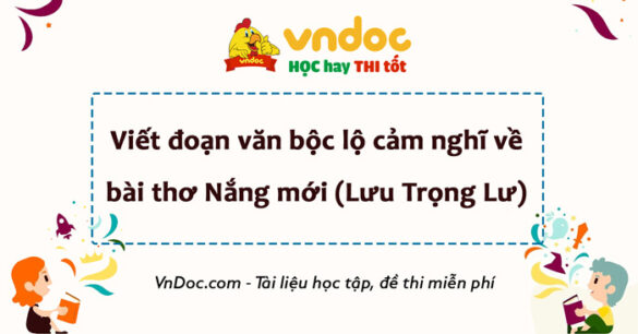 Viết đoạn văn ghi lại cảm nghĩ về bài thơ Nắng mới lớp 8