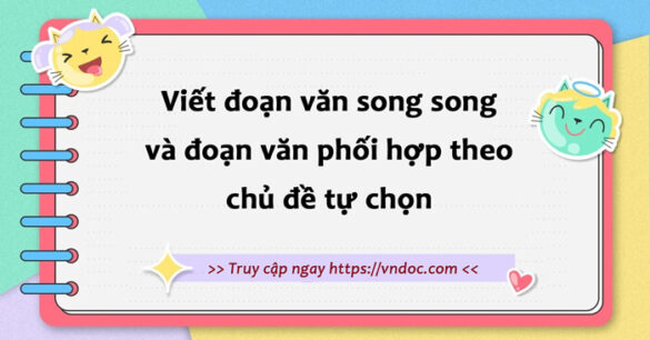 Viết đoạn văn song song và đoạn văn phối hợp theo chủ đề tự chọn lớp 8