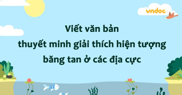 Viết văn bản thuyết minh giải thích hiện tượng băng tan ở các địa cực lớp 8