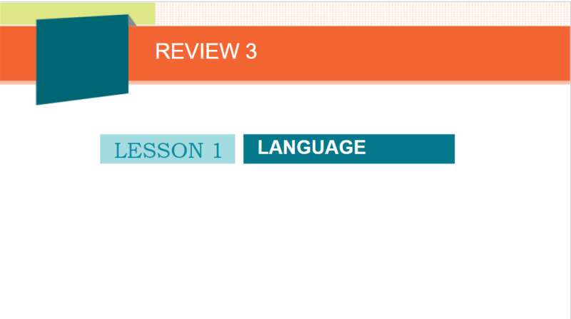 Bài giảng điện tử Review 3 Language lớp 10 | Giáo án PPT Tiếng Anh 10
