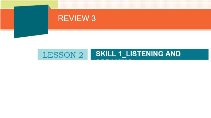Bài giảng điện tử Review 3 Skill (1) lớp 10 | Giáo án PPT Tiếng Anh 10